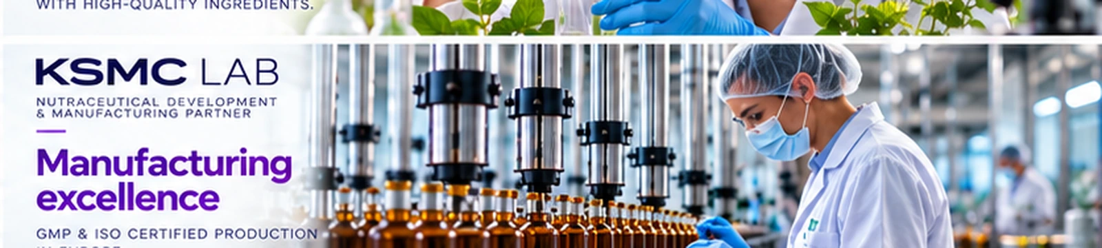 Food supplement manufacturing and production expertise at KSMC Lab in Greece